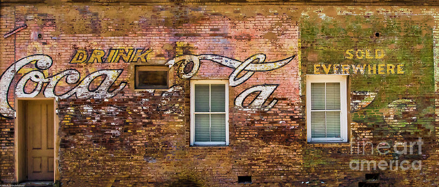 Brick Building Photograph - When Coke Was Cola by Mitch Shindelbower