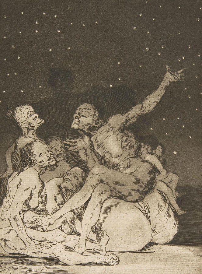 When day breaks we will be off Relief by Francisco Goya