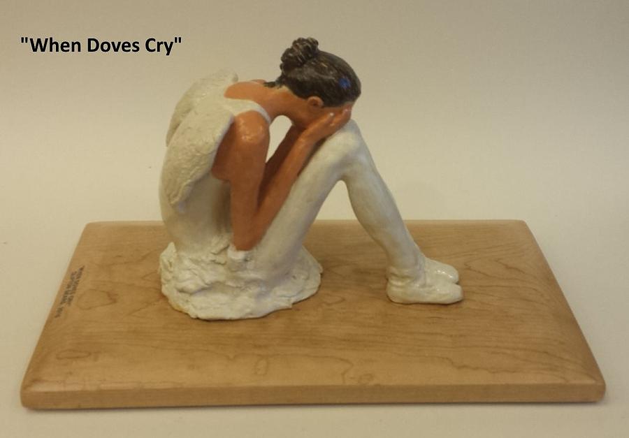 Figurine Sculpture - When Doves Cry by Clifton Sears