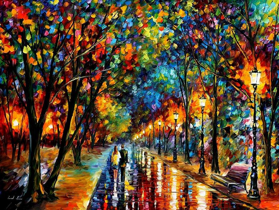 Landscape Painting - When Dreams Come True by Leonid Afremov Landscape Painting - When Dreams Come True by Leonid Afremov