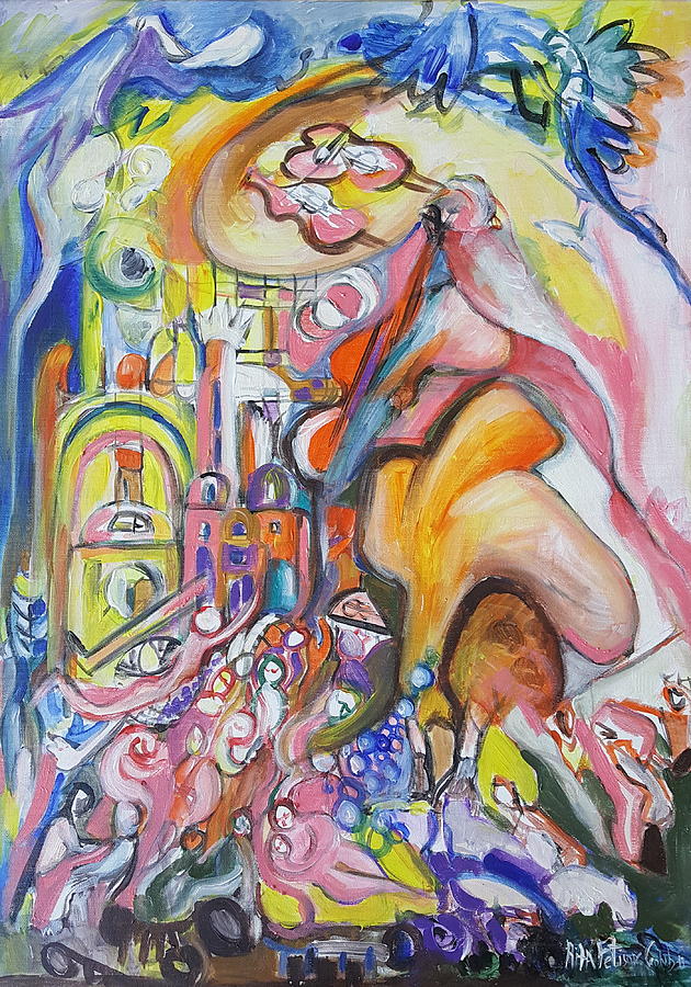 Abstract Painting - When God said first time by Rita Fetisov