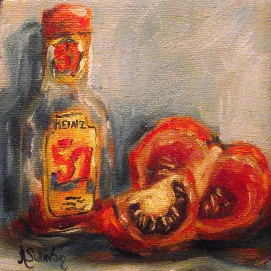 Tomato Painting - When I Grow Up by Angela Sullivan