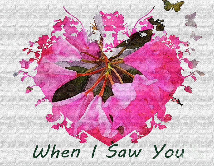 When I Saw You Mixed Media by Rita Brown