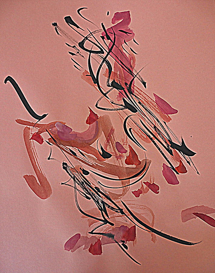 When Ink Dances Painting by Nancy Kane Chapman