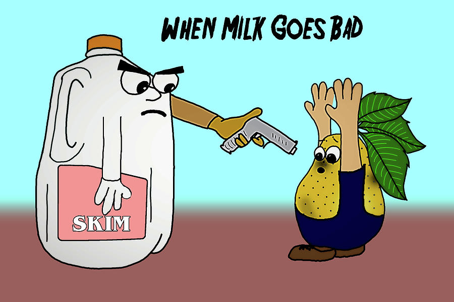 When Milk Goes Bad Digital Art by John Haldane