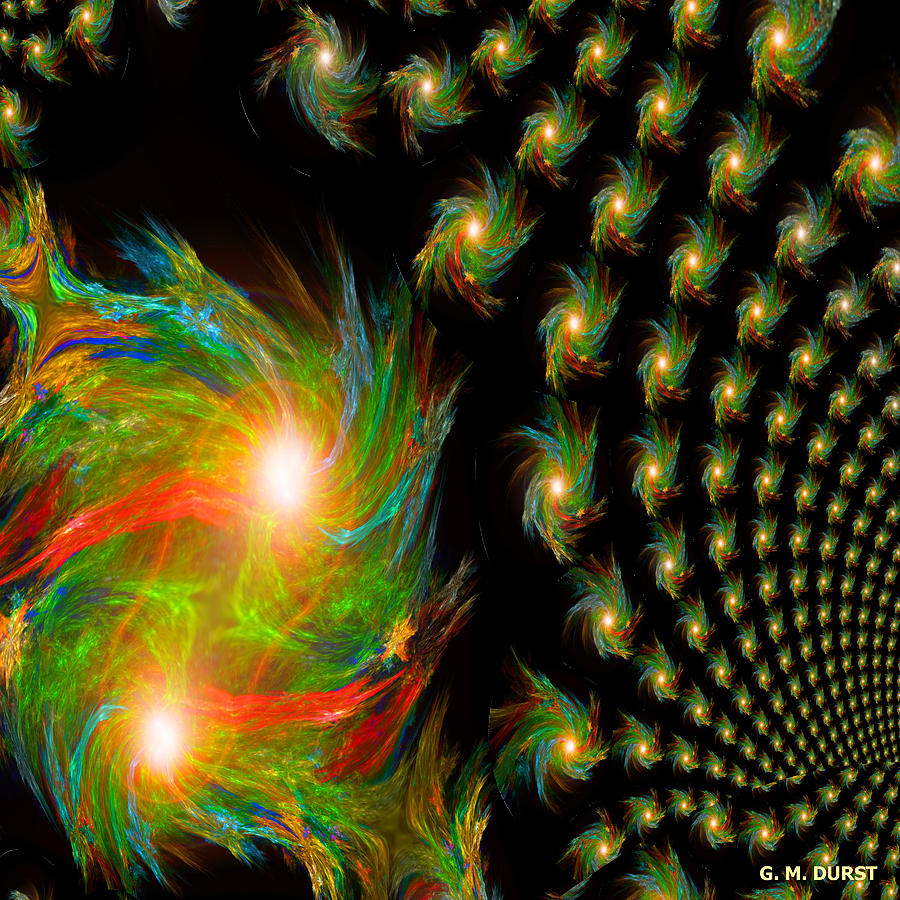 Abstract Digital Art - When Soulmates Meet by Michael Durst