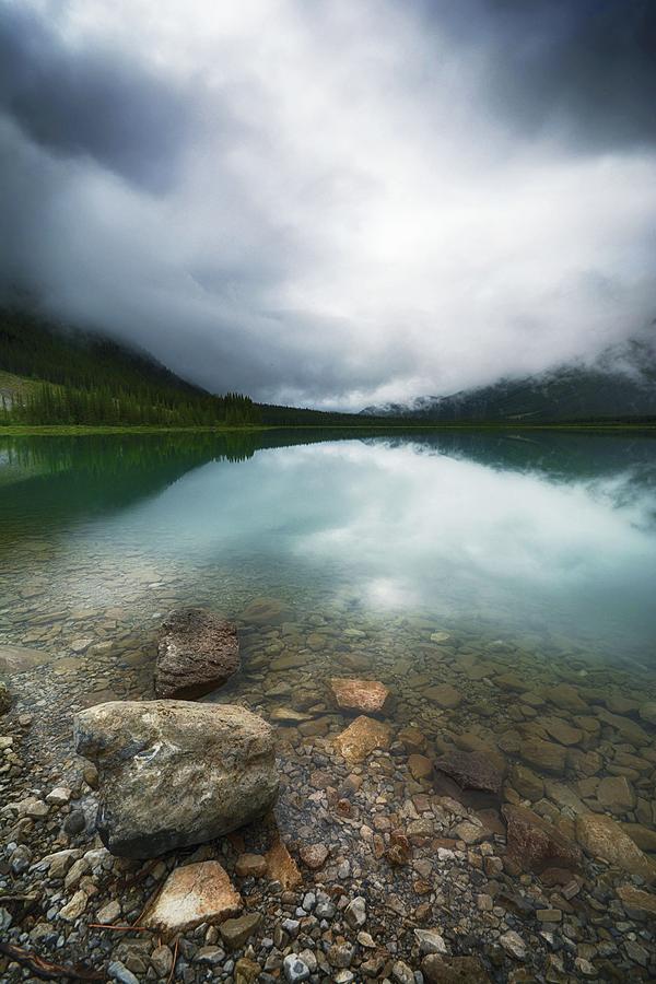 When Spray Lake Clouds Over Photograph