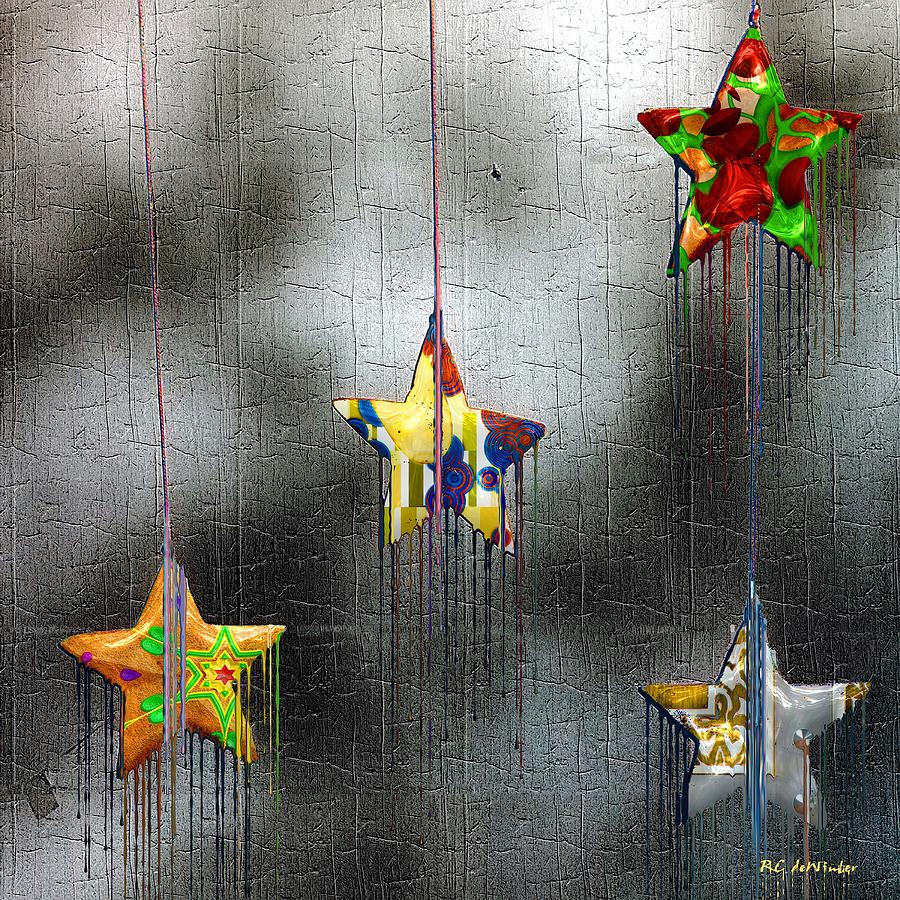 Pattern Painting - When Stars Melt Down by RC DeWinter