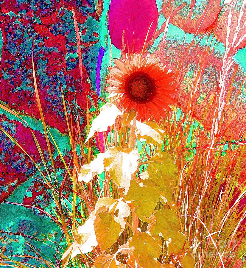 When Sunflowers Dream Digital Art by Ann Johndro-Collins