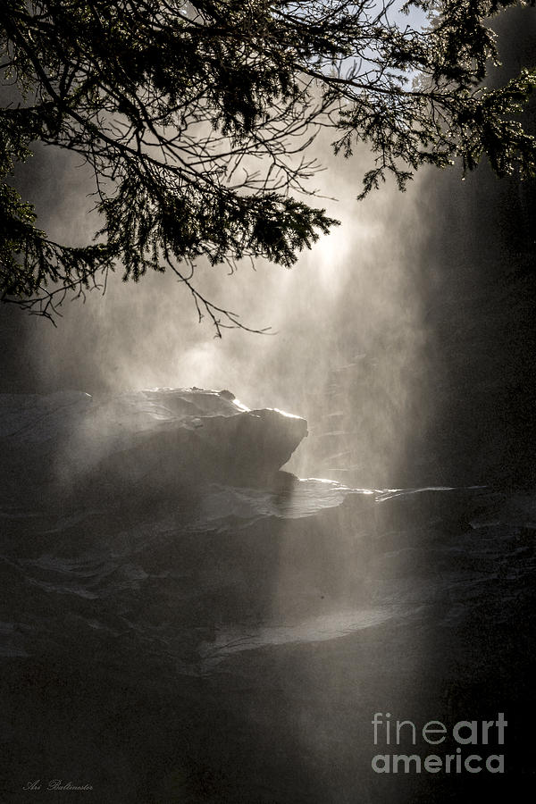Nature Photograph - When sunlight and water spray meet by Arik Baltinester