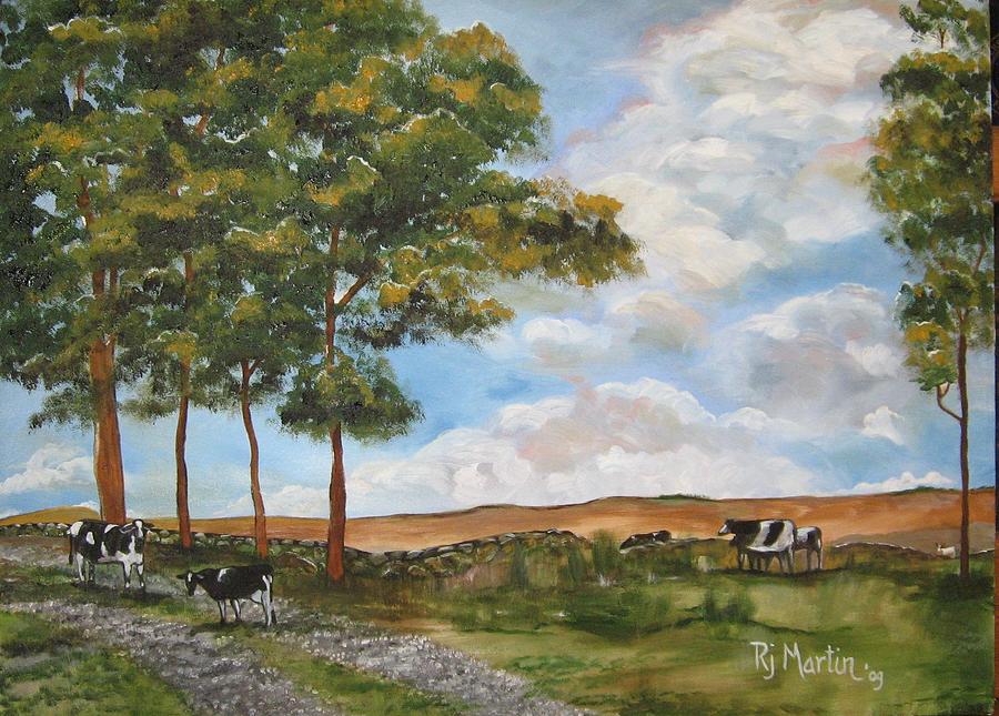 When the cows come home Painting by Roberta Martin - Fine Art America