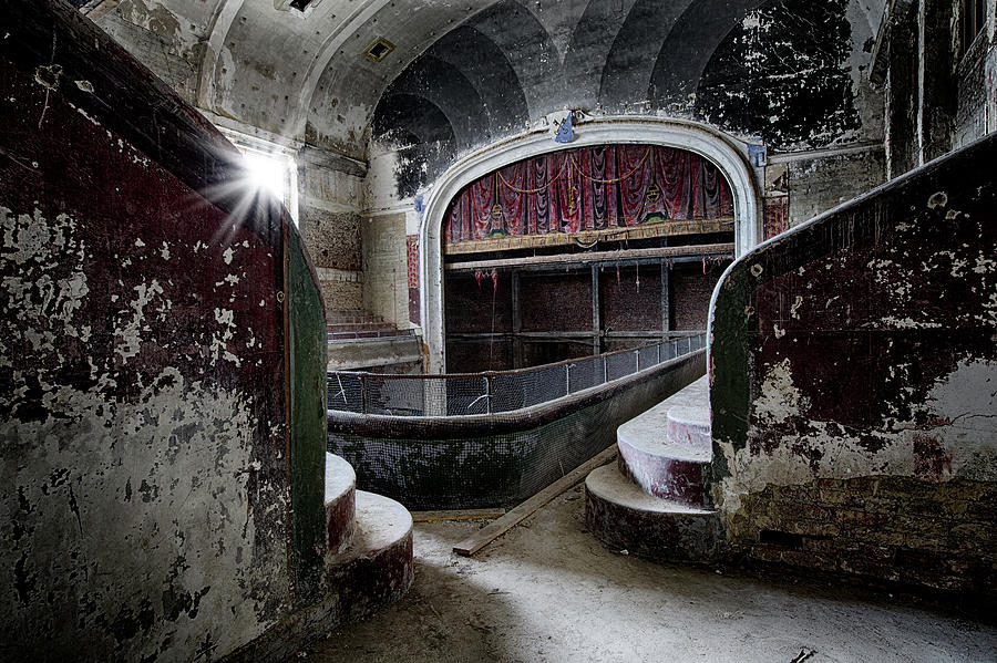 When the curtain has fallen for the last time - abandoned theatre Photograph by Dirk Ercken