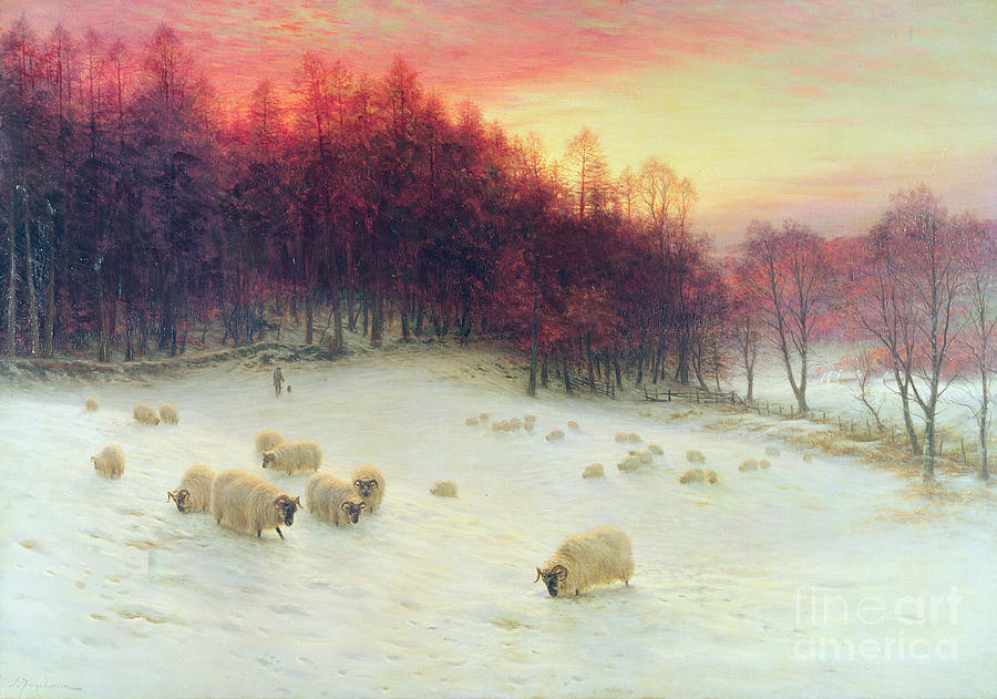 When the West with Evening Glows Painting by Joseph Farquharson