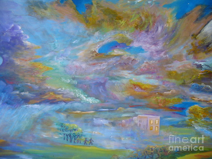 When the Winds of Changes Shift Painting by Myra Maslowsky