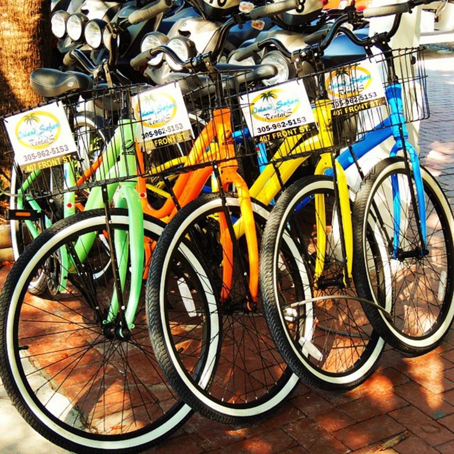 Bicycle Photograph - When Youre In #keywest, One Of The by Claudia Miller