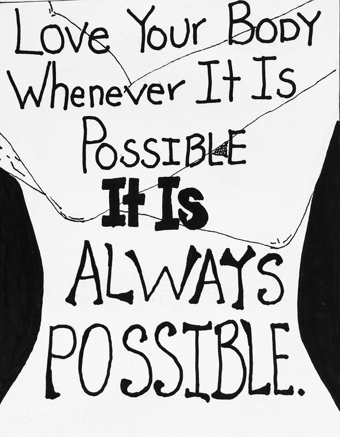 Whenevery it is Possible Drawing by Sara Young