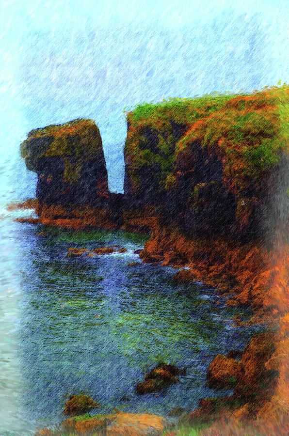 Where Cliffs Meet Sea-irish Coast Photograph