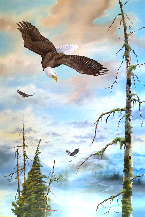 Where Eagles Fly Painting by Anthony DiNicola