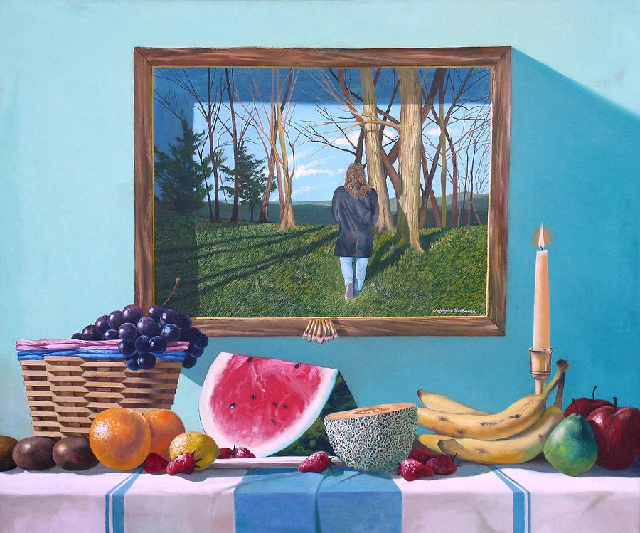 Where fruit of Life lies within Painting by Christopher Shellhammer