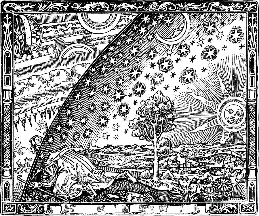 Engraving Photograph - Where Heaven And Earth Meet 1888 by Science Source