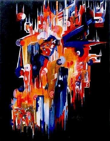 Abstract Painting - Where by Nela Vicente Abstract Painting - Where by Nela Vicente