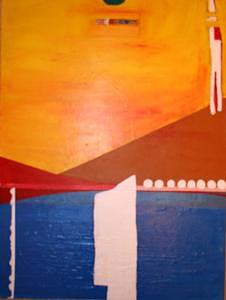 Where One Ends Painting by Frank Juarez Where One Ends Painting by Frank Juarez