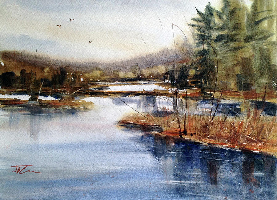 Where Peaceful Waters Flow Painting by Judith Levins