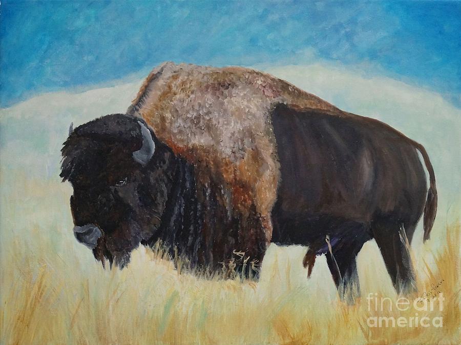 Where the Buffalo used to Roam Painting by Frankie Picasso