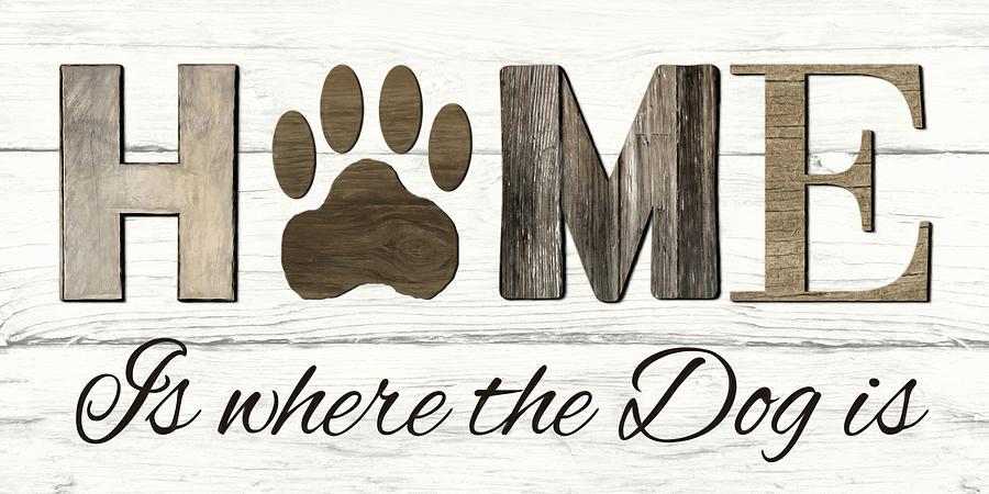 Where the Dog Is Mixed Media by Lori Deiter