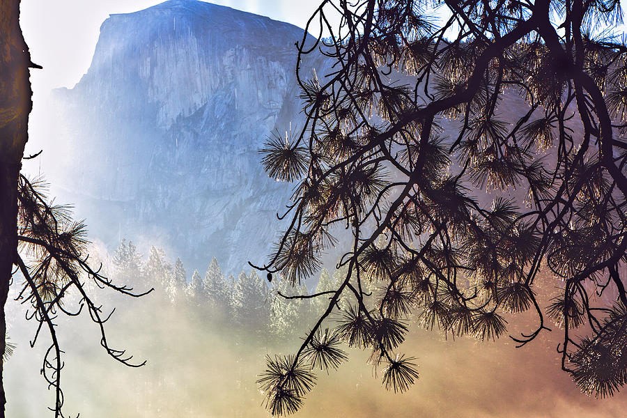 Yosemite National Park Photograph - Where The Rainbow Ends by Her Arts Desire