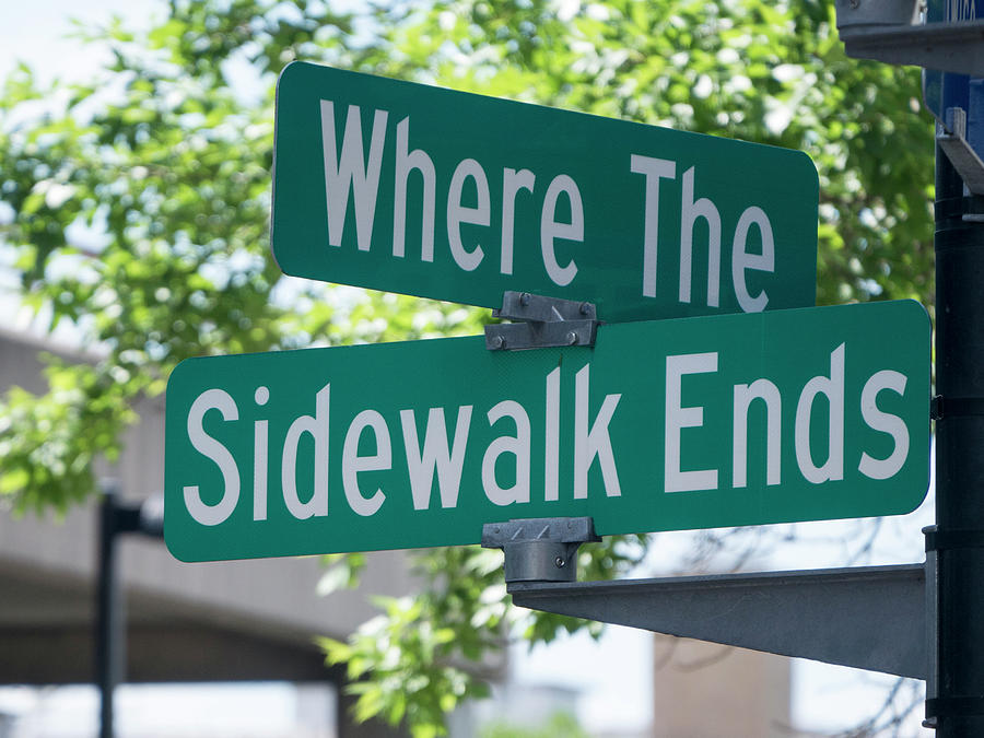 Where the Sidewalk Ends Photograph by Steven Ralser
