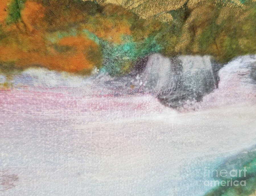Where the Water Falls Mixed Media by Sharon Williams Eng