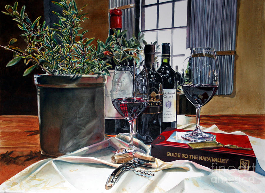 Napa Painting - Where to Begin by Gail Chandler