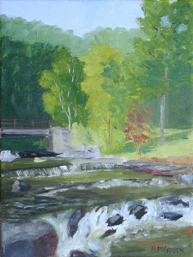 Whetstone Gulf State Park NY Stream Painting by Robert P Hedden
