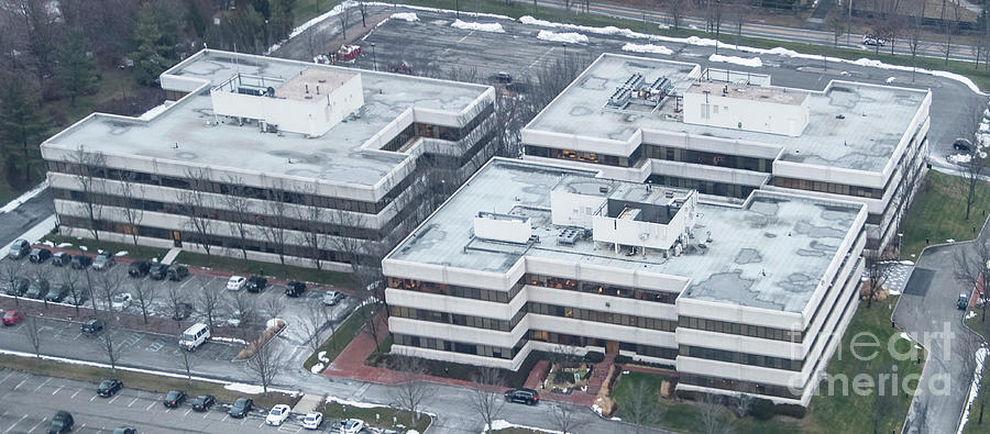 WHI Solutions Headquarters in Rye Brook, New York Aerial Photo Photograph by David Oppenheimer