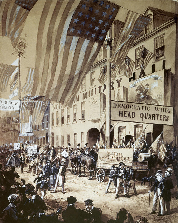 Whig Party Parade, 1840 Photograph by Granger