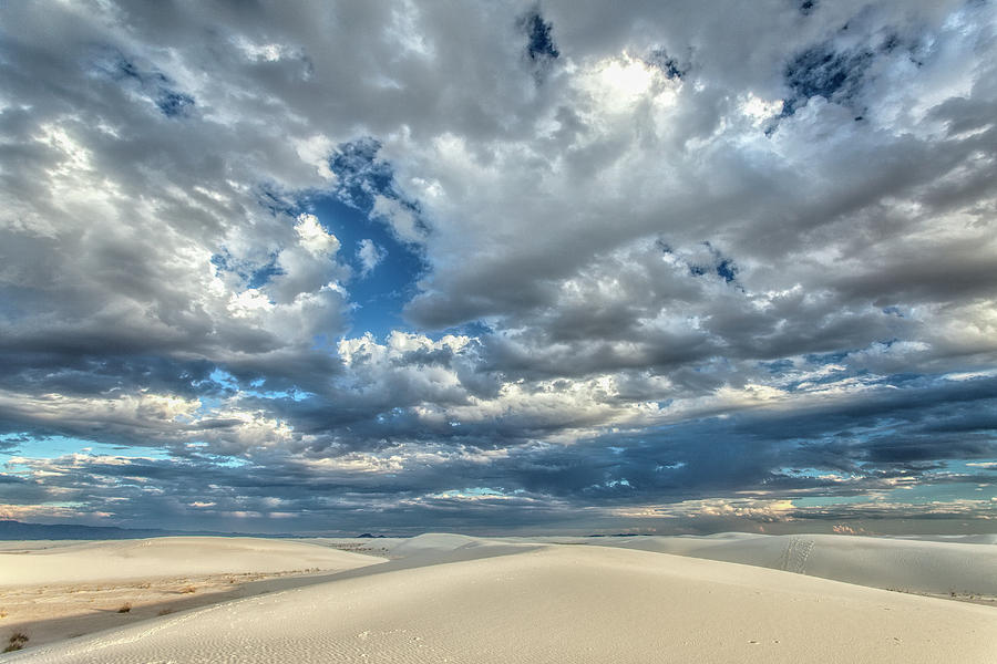 While Sands Cloudy Photograph by Diana Powell