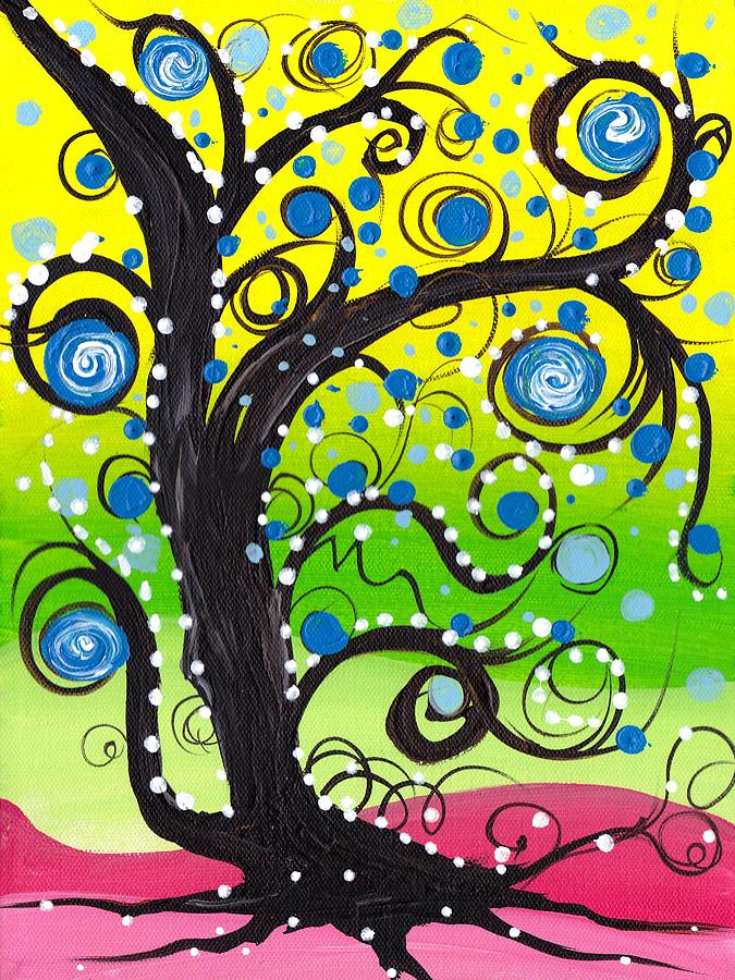 Whims Tree Painting by Abril Andrade