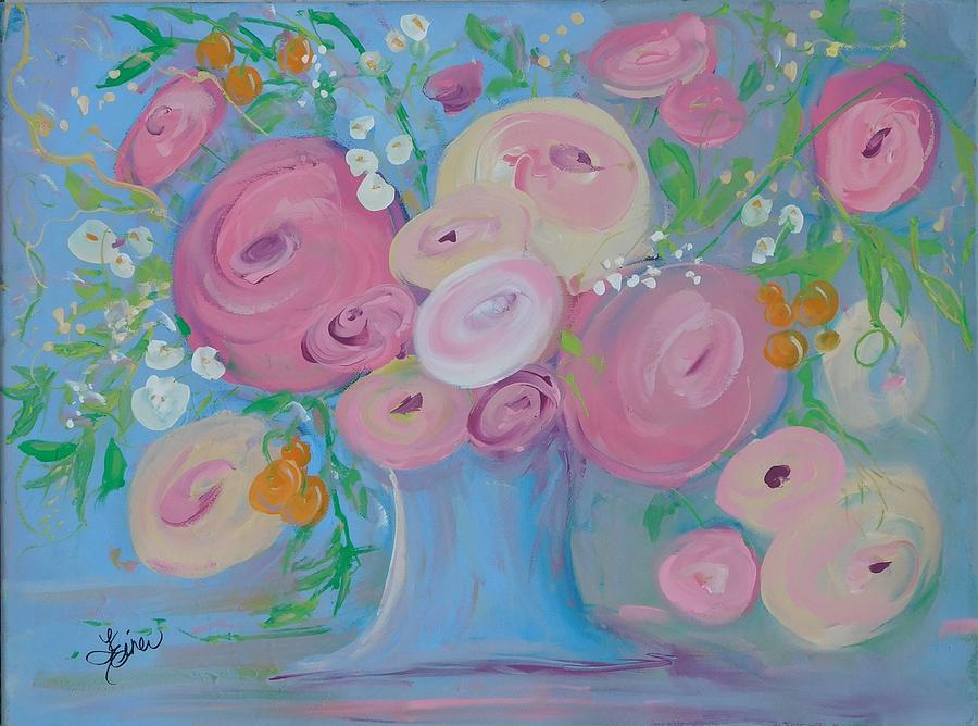 Whimsical Bouquet Painting by Terri Einer