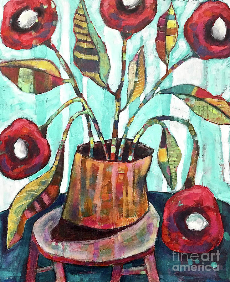 Whimsical Poppies Painting