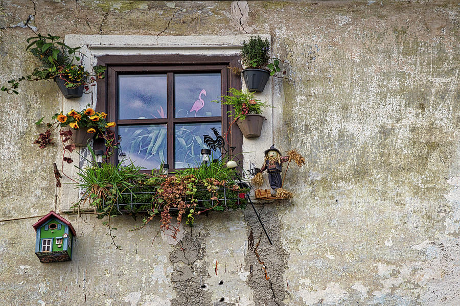 Whimsical Window - Slovenia Photograph by Stuart Litoff