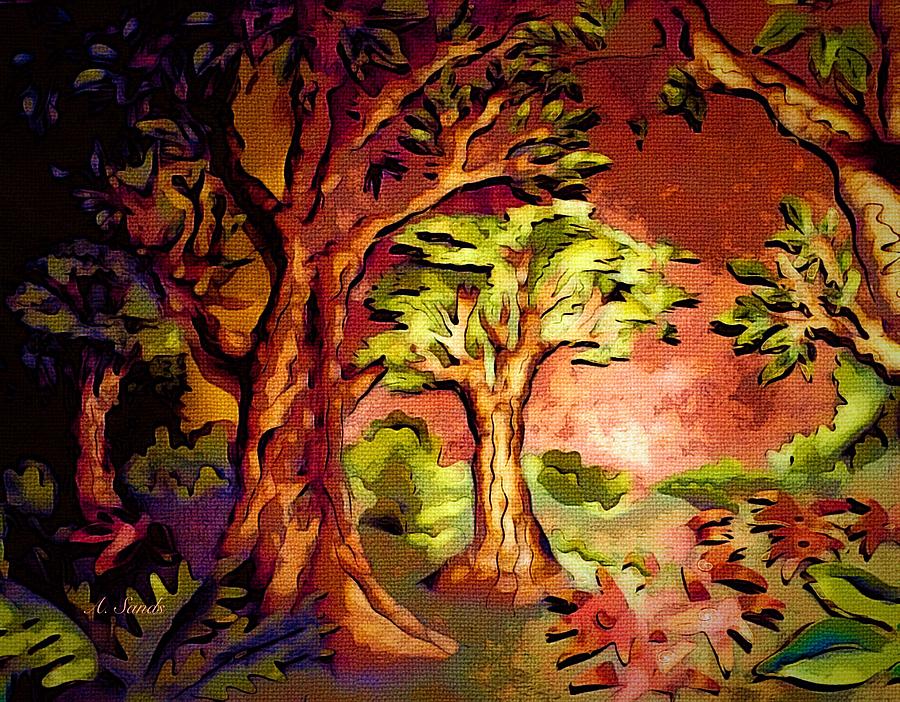 Whimsical Woods Digital Art by Anne Sands