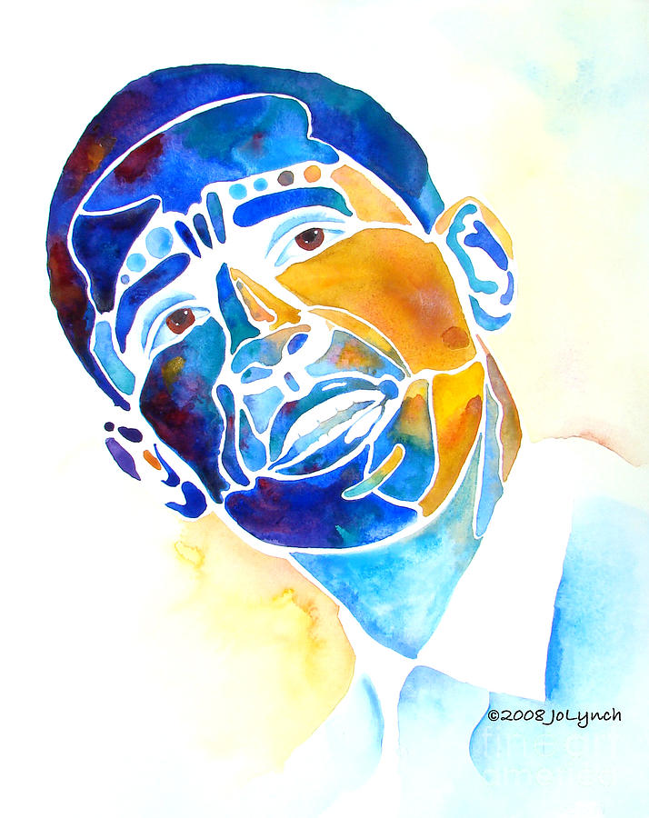 Whimzical Obama Painting by Jo Lynch