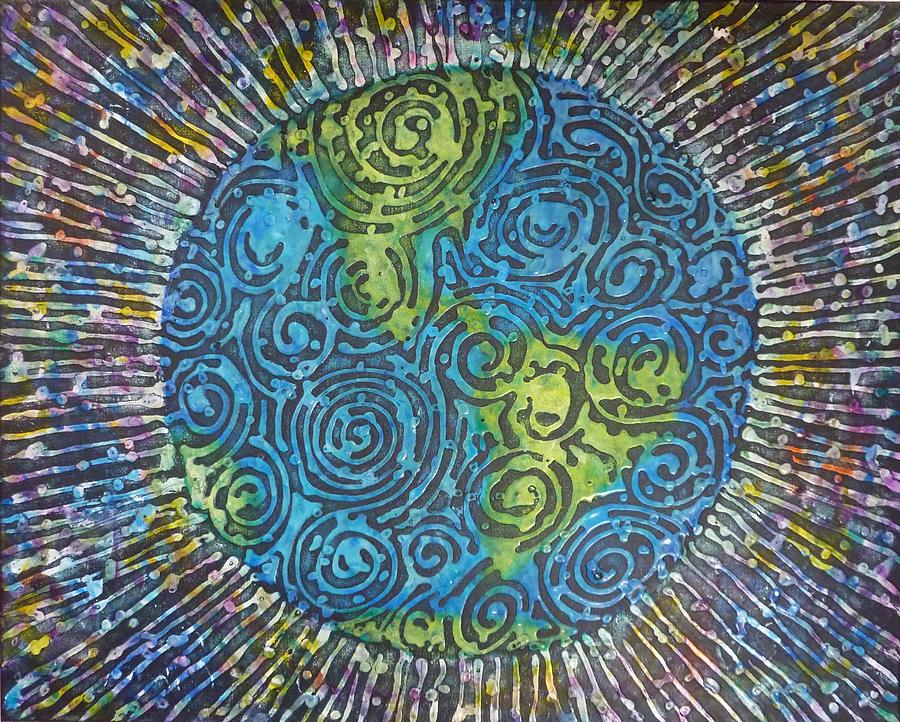 Whirled Peas Painting - Whirled Piece by Amelie Simmons