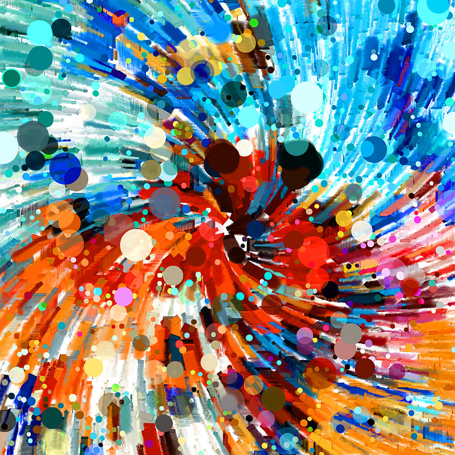 Abstract Digital Art - Whirlpool 003 by Alex Pyro