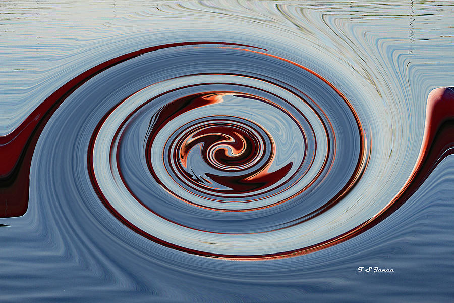 Whirlpool Abstract Digital Art by Tom Janca