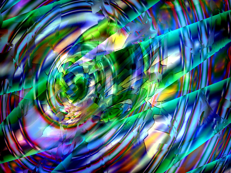Whirlpool Galaxy Digital Art by Dee Flouton