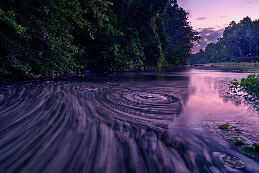 Whirlpool on the Big Piney Photograph by Robert Charity