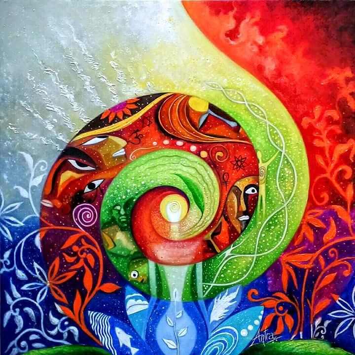 Whirlwind of emotions Painting by Antra Srivastava - Fine Art America
