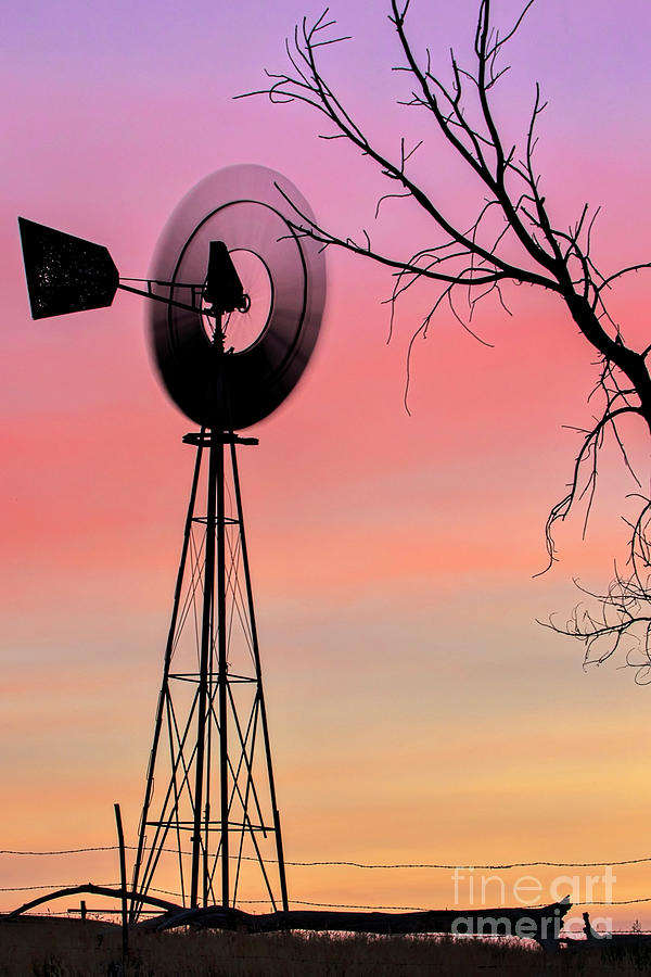Spinning Windmill Photograph - Whirr by Jim Garrison